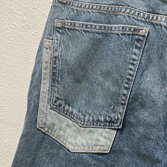 We The Free Ripple Wide-Leg Pieced Cropped Jeans Size 28 Color Blue - Picture 16 of 16